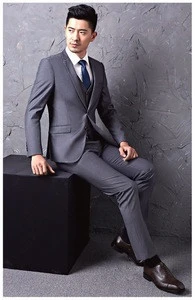 Wholesale Top Brand Mens Suits Slim Fit Coat Pant Men Suit