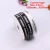 Import Wholesale White Printing with Logo 2.5cm Gift Wrapping Custom Black Grosgrain Webbing Decoration Ribbon Roll from China