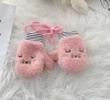 Windproof cute baby mittens with fleece for warm and thick boys and girls