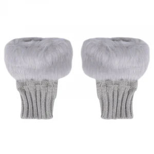 Winter Warm Wrist Woolen Knitted Mitten Fingerless Hand Wraps Gloves for Women D0210-1