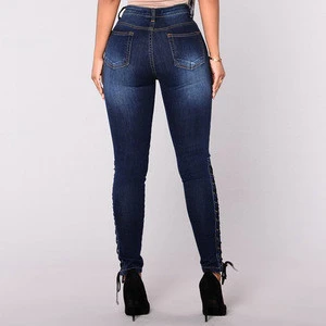 Women hot sale sexy Latest Jeans tops girls