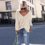 Women sweaters cardigans spring autumn flare sleeve sweater