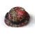 Import Womens Flower Corduroy Boater Hats Winter Ladies Formal Hat Floral from China