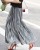 Import Womens Premium Metallic Shiny Shimmer Accordion Pleated Long Maxi Skirt from China