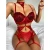 Import WomenS Sexy Sheer Mesh Lace Deep V Exposed Hip Suspenders Three-Piece Underwear Panties Erotic Lingerie Set from China