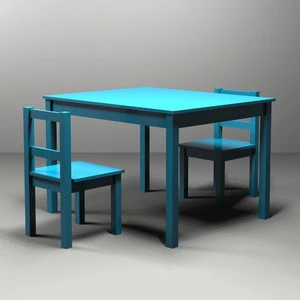 wood Children Table And Chair Set Children&#39;s Furniture  drawing table