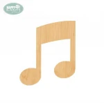 Wood Craft Music Note Laser Cut Out Wood Shape Craft Supply