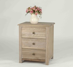 Wooden Antique Bedroom Three drawers Nightstands/Beside Table/Cabinet(DT-1020)