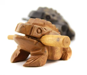 Wooden Crafts Thailand Lucky Frog Decoration