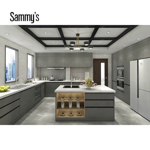Wooden Material Kitchen Cabinet Pantry Cupboards With Home Appliances
