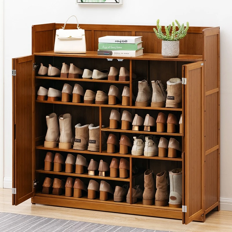 Wooden Shoe Rack Shelf Cabinet Storage Shelves Shoe Organizer Water Durability