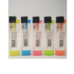 WP34 Transparent Disposable Butane Firestone Flint Cigarette Lighters