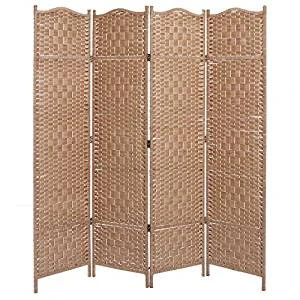 Wrought Iron Panel Retractable Japanese Screen Room Divider