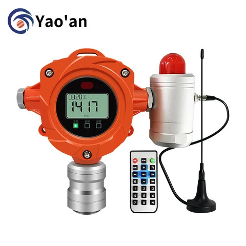 Yaoan Hydrogen leak detector gas leakage detection fixed H2S gas leak detector