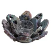 Yase New Design Natural Stone Crystal Druzy Geode Slice Candle Holder Japan And Korea Gift Crystal Candle Holder