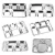 Import YITIAN 3 Plates Divided Stainless Steel  Food Dinner Trays Compartment Kids Portion Lunch Section Control Serving Snack Dishes from China