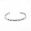 Yiwu Meise Stainless Steel Cuff Bangle,Personalised Jewelry,Inspirational Bangle"Strength-Courage-Hope-Faith"
