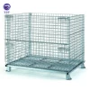 YST custom heavy-duty weld industrial storage folding stacking metal steel wire mesh container