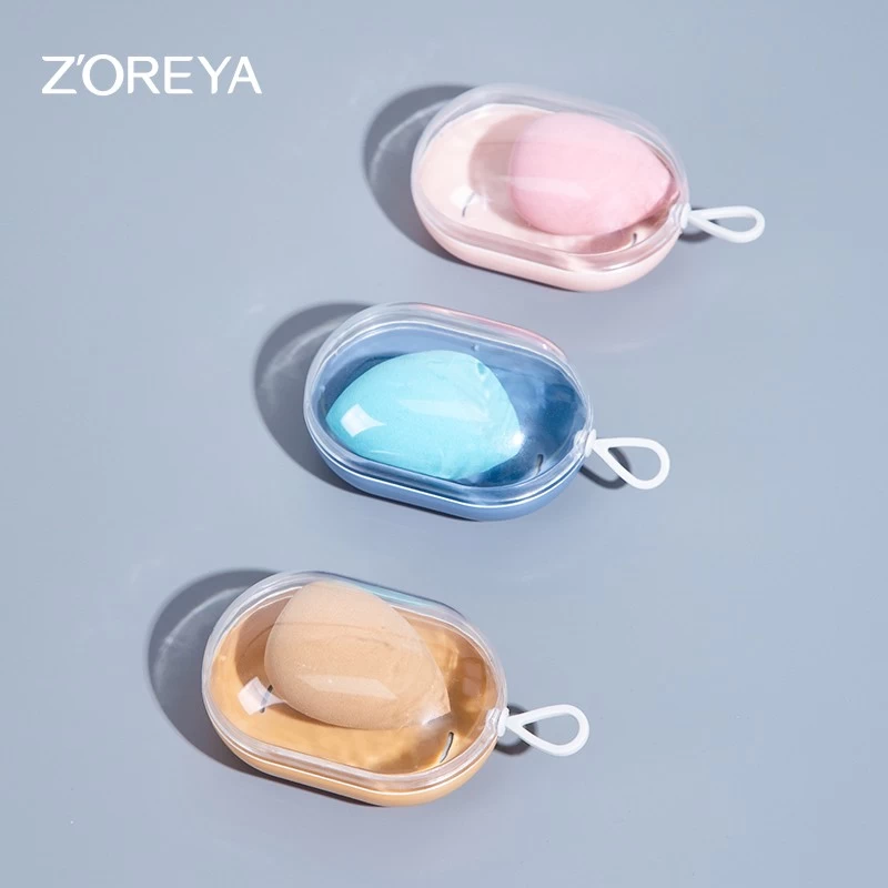 Zoreya Make up Sponge latex makeup soft blenders set with makeup sponge holder