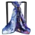 Import ZP digital print polyester scarf oil painting large square silk scarf wholesale from China