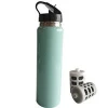 New travel portable BPA-free stainless steel water bottle filter