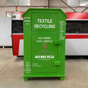 clothes recycle bin donation bin Canada Australia bins logos design