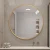 Import Round Aluminium Alloy Framed  Home Decor Big Wall Mounted Bathroom Gold Round Mirror from China