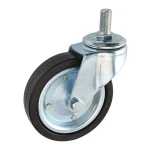 Caster Double Bearing Furniture Hardware All Size Nylon Swivel Caster Wheel 4 In. Hard Rubber Heavy Duty Swivel Caster