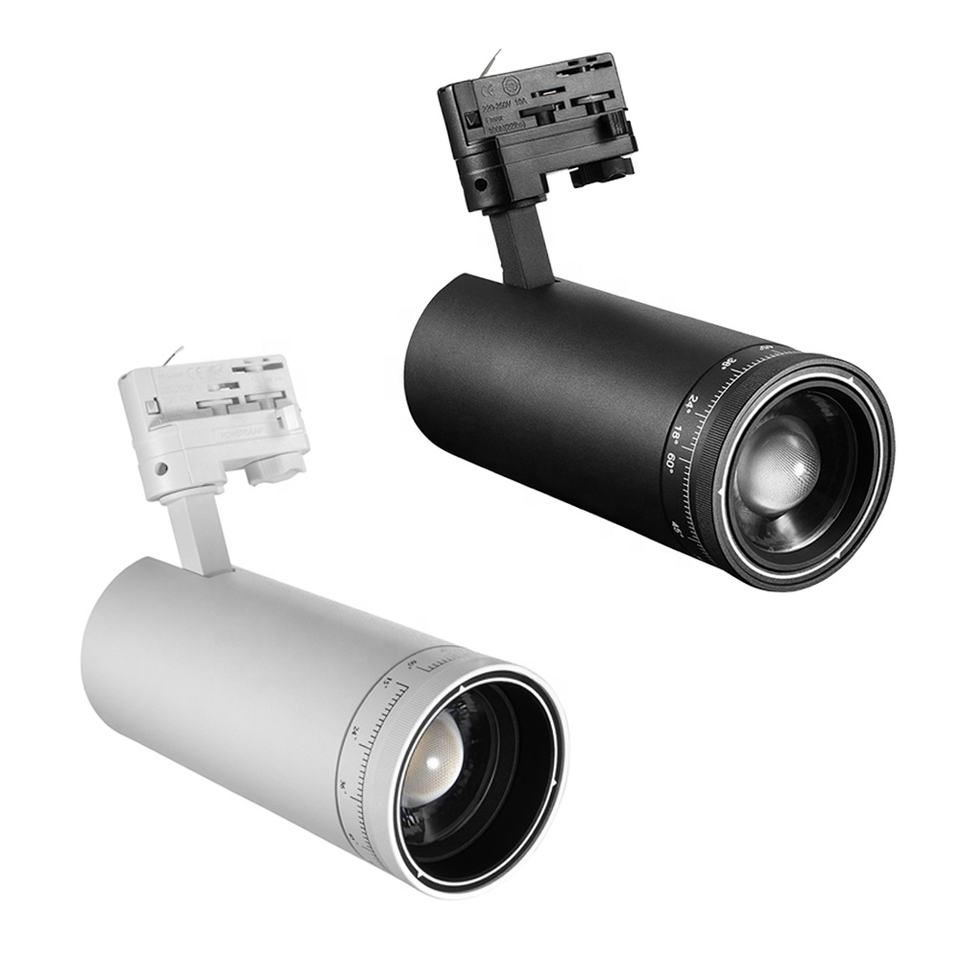 Buy Beam Angle Adjustable Track Lighting Zoomable 15° To 60° Trackspot ...