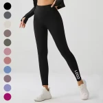 Custom activewear private label nylon spandex push up tummy control high waist yoga pant leggings fitness for women