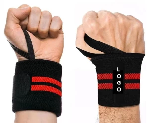 Custom Adjustable Body Building Gym Fitness powerlifting Wristband Training Support Straps
