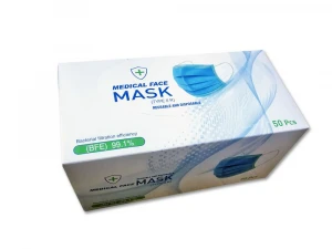 3-ply Disposable Face Masks, Type IIR, Medical Masks