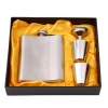 Customize Stainless Steel Liquor Hip Flask with Filling Funnel Gift Set