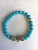Import 5 Styles 8mm men Charm Bracelets Beaded Natural Turquoise Bead Agate Bead with Alloy Fashion Jewelry Accessories from China