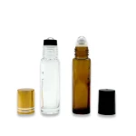 Hot Selling 8ml 10ml Empty Essential Oil Perfume Cosmetic Glass Roll on Bottle With Roller Ball
