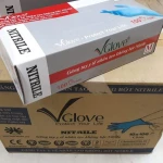 Nitrile examination gloves