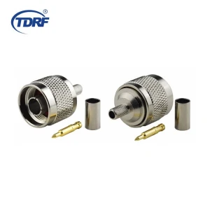 N male connector crimp type for LMR195 LMR240 LMR400 cable