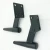 Import Furniture Accessories Black Sofa Use Chromed Metal Triangle Leg Modern Furniture Sofa Leg from China
