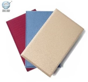 fabric acoustic panels leather fire resistance soundproofing materials wall panels faux leather for cinema theater