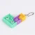 Import Cartoons Rainbow Push Bubble Key Chain Hand 26 Letters Simple Keyring Pendant Mini Alphabet Fidget Keychain from China
