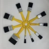 Multi Size Yellow Plastic Handle Paint Brush Set 10PK Painting Tools