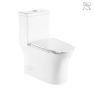 Lavatory vitreous china cUPC certified back-to-wall High Efficiency One-Piece Elongated Toilet
