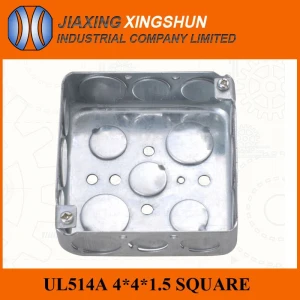 Jiaxing Xingshun factory low price standard 4*4 sizes electrical junction box