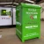 Import clothes recycle bin donation bin Canada Australia bins logos design from China