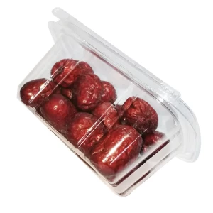 Safe Sealed Clear PET Hinged Lid Clamshell Packaging