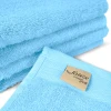 100% Cotton Satize Branded Blue Color Bath Towels 70x140 cm