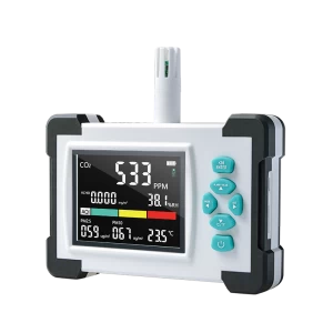 DEYI Air Quality Analyzer CO2 Sensor Meter Gas Tester Dust Pm25 Pm10 Portable Monitor Detector Car TFT display