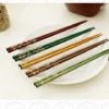Japanese Style Chopsticks Gift Set Natural Wood Chopsticks With Case Value Gift Kitchen Colourful Tableware Set