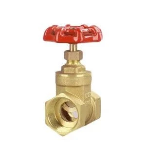 Brass gate valve