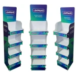 Lightweight & Easy-Assemble Cardboard Display Racks for Supermarket